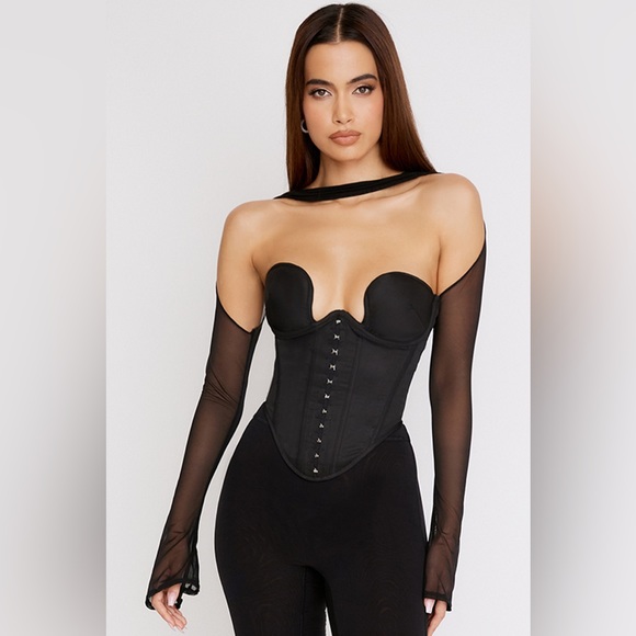 House of CB Mina Black Corset XS Large Cup - Picture 2 of 8